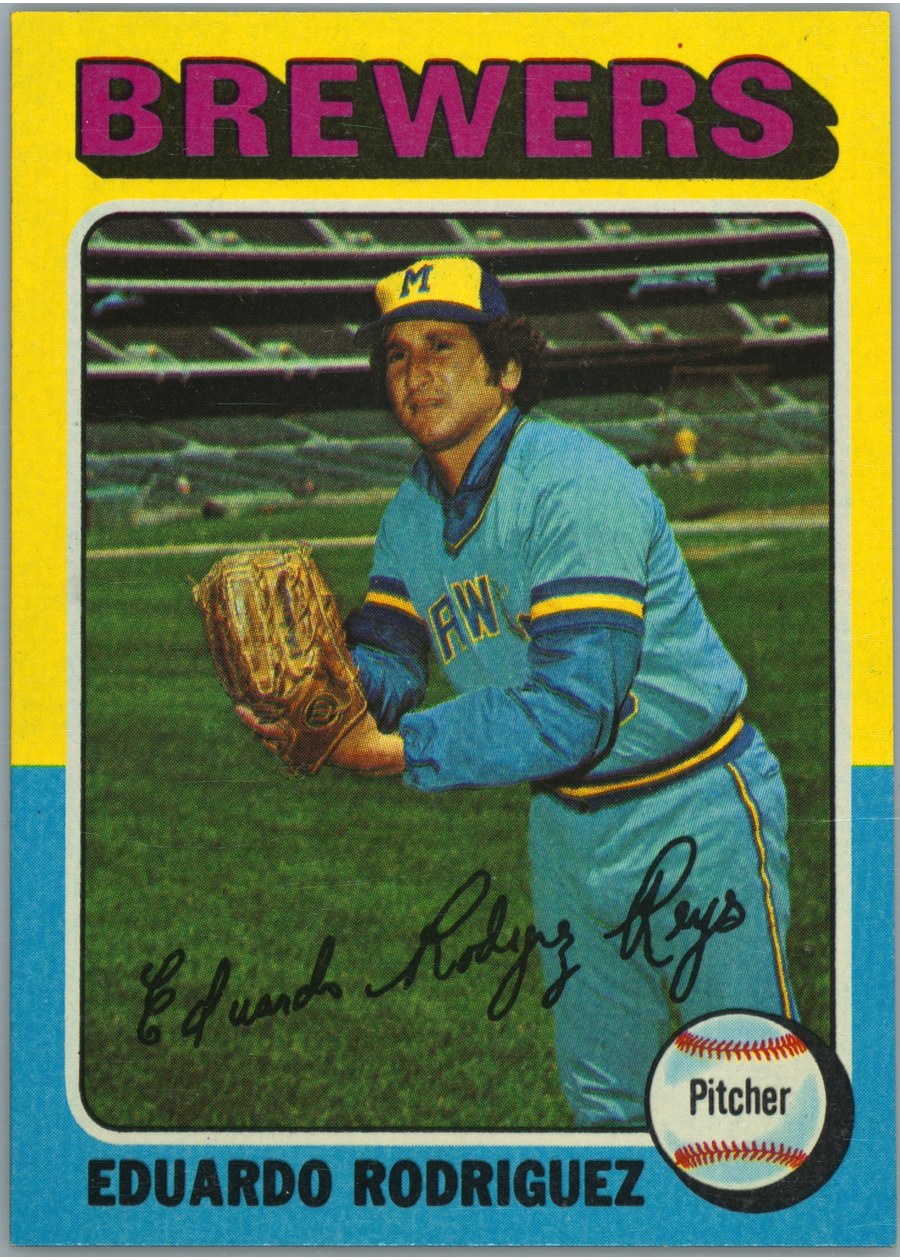 1975 Topps #582 Eduardo Rodriguez, Milwaukee Brewers