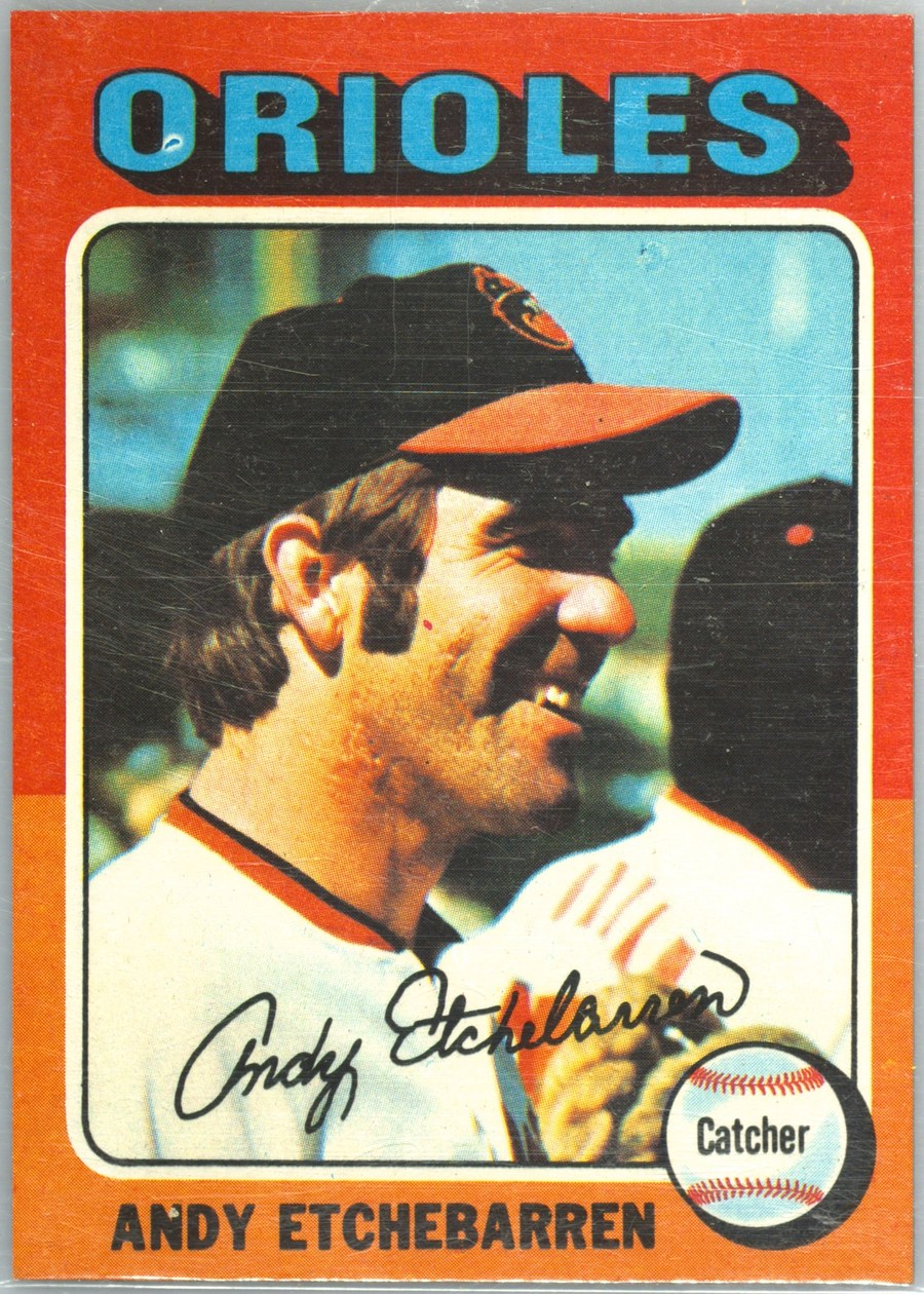 1975 Topps #583 Andy Etchebarren, Baltimore Orioles