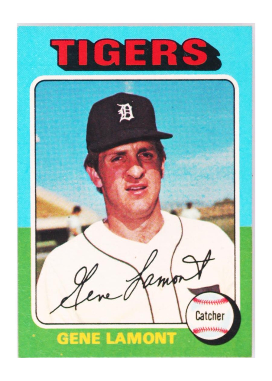 1975 Topps #593 Gene Lamont, Detroit Tigers
