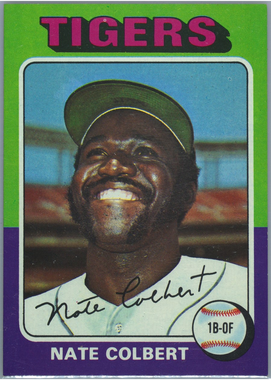 1975 Topps #599 Nate Colbert, Detroit Tigers