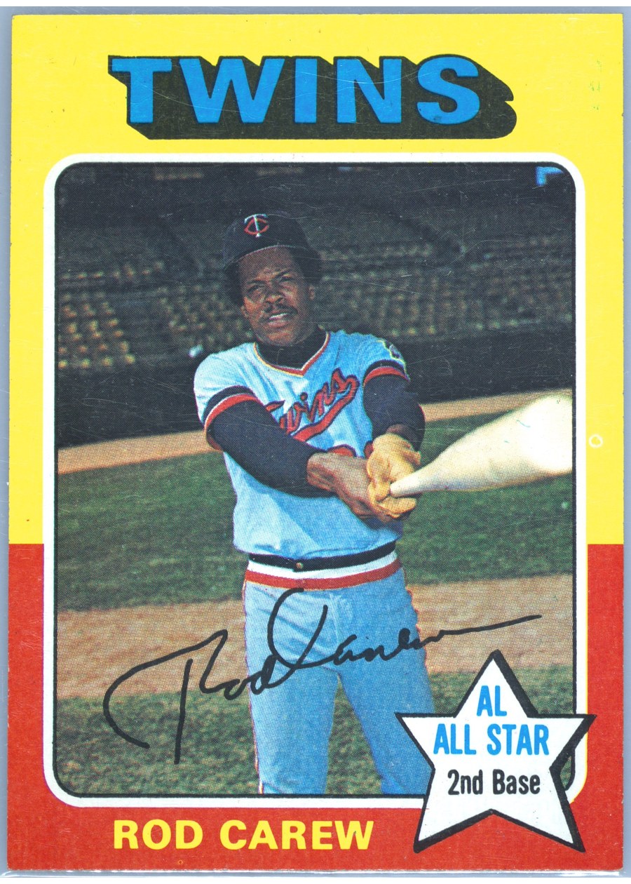 1975 Topps #600 Rod Carew, Minnesota Twins