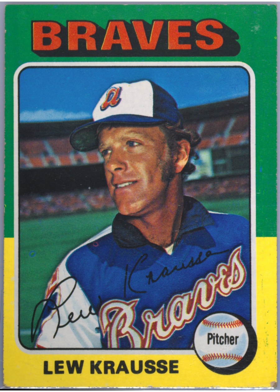 1975 Topps #603 Lew Krausse, Atlanta Braves