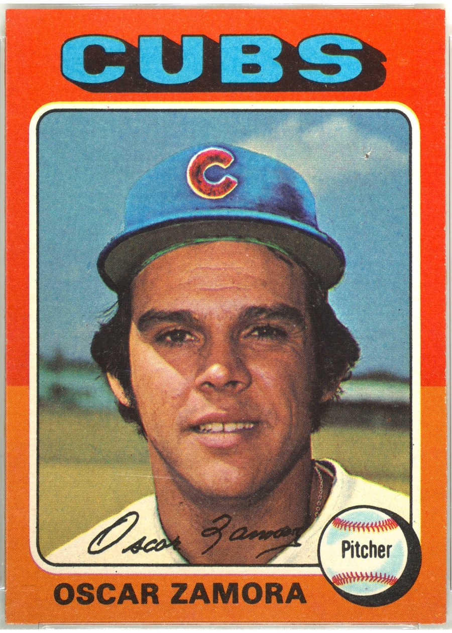 1975 Topps #604 Oscar Zamora, Chicago Cubs