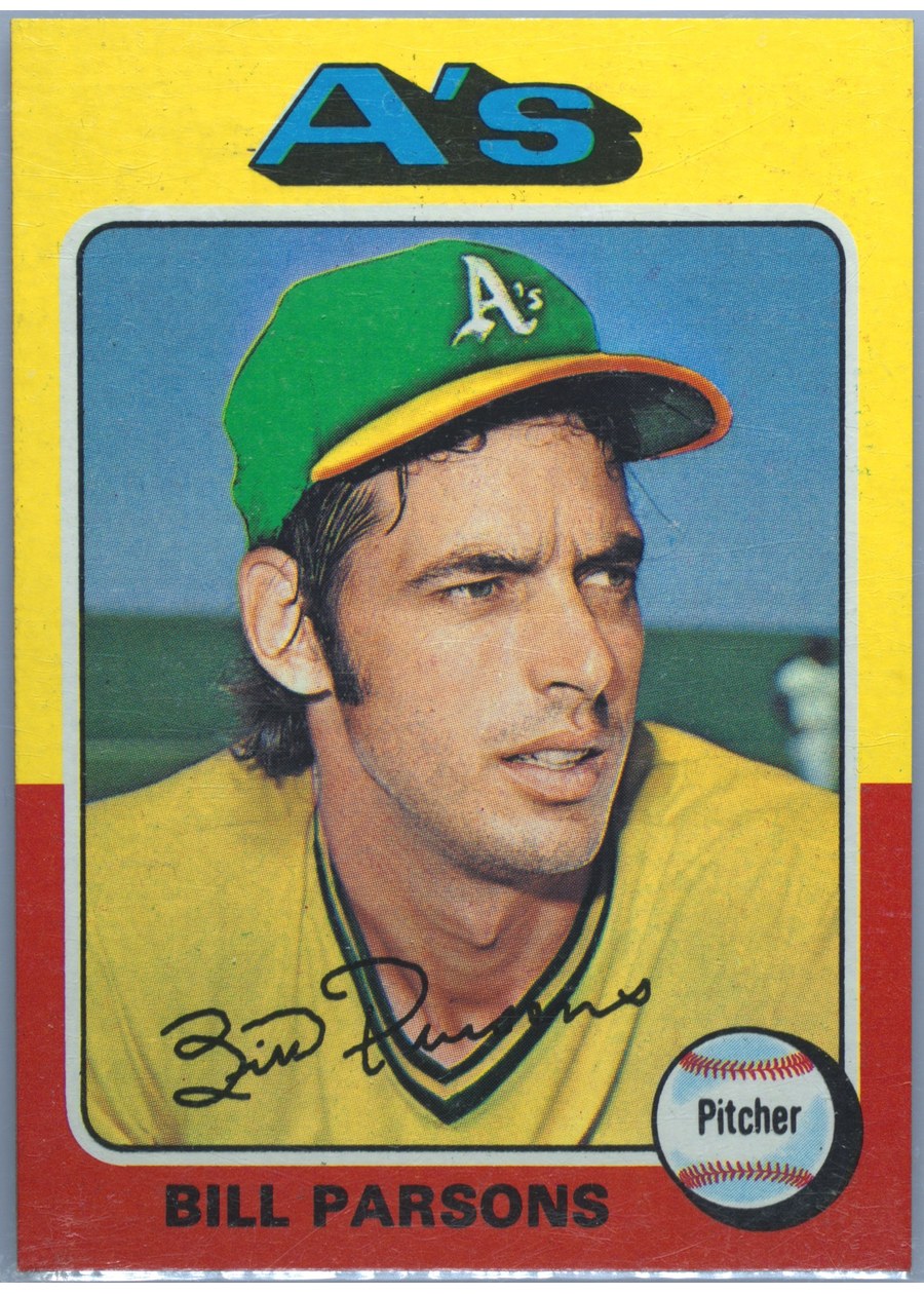 1975 Topps #613 Bill Parsons, Oakland Athletics
