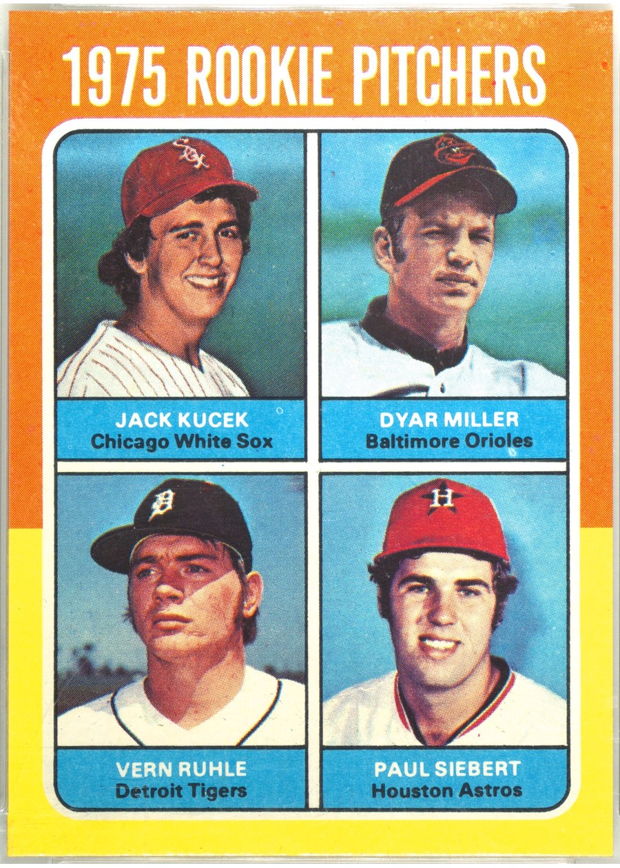 1975 Topps #614 1975 Rookie Pitchers, Chicago White Sox