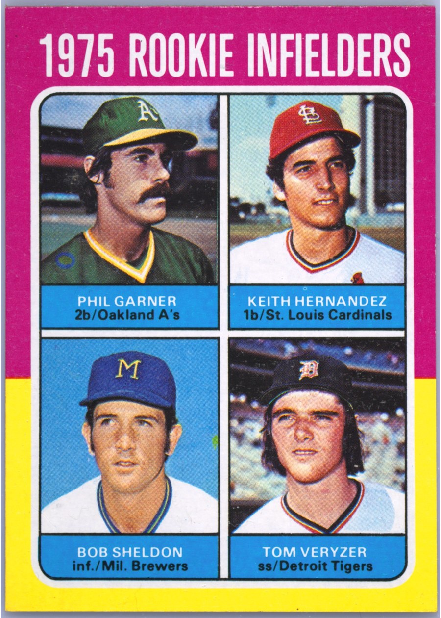 1975 Topps #623 1975 Rookie Infielders, Oakland Athletics