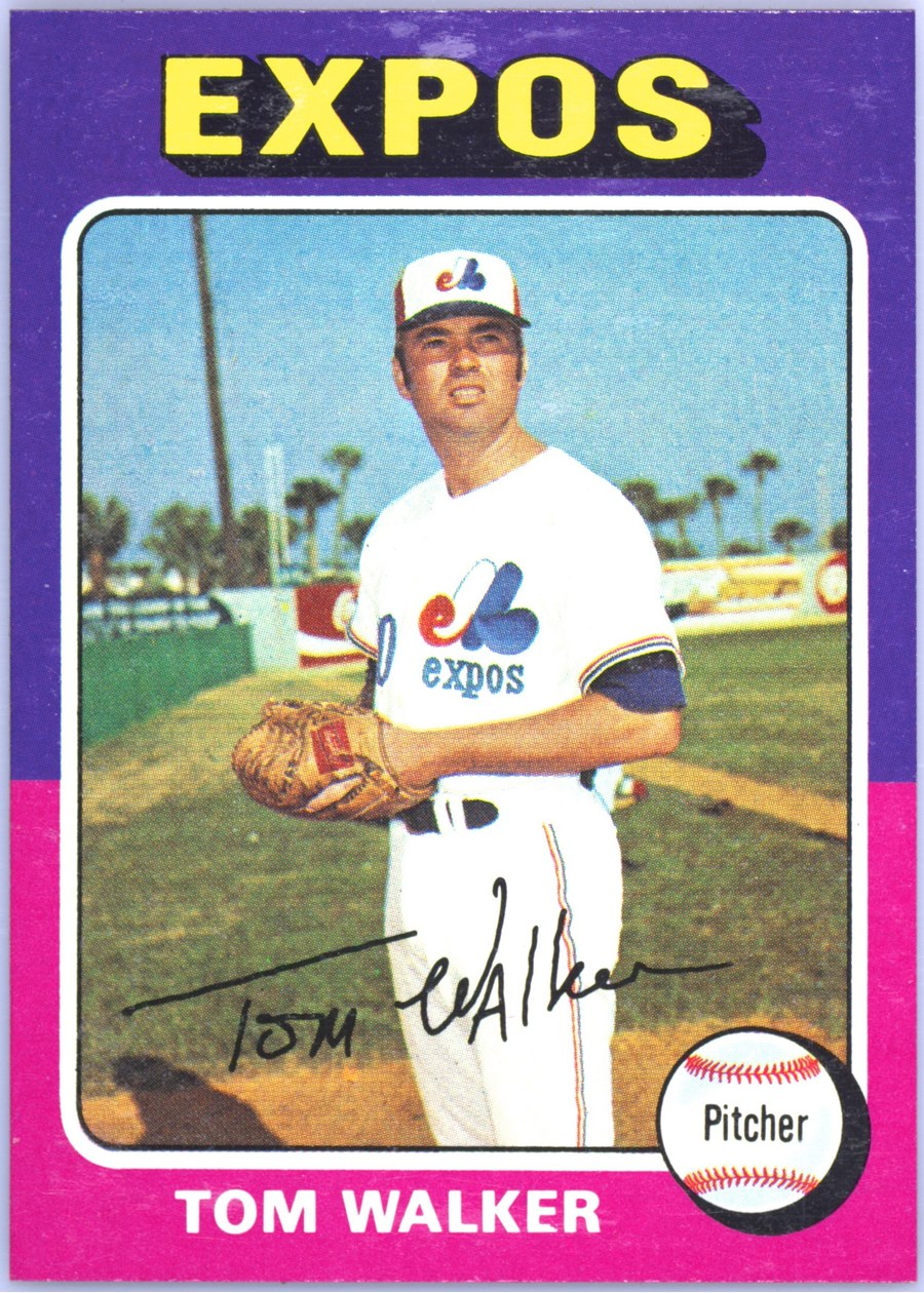 1975 Topps #627 Tom Walker, Montreal Expos