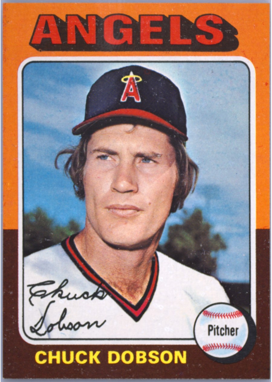 1975 Topps #635 Chuck Dobson, California Angels