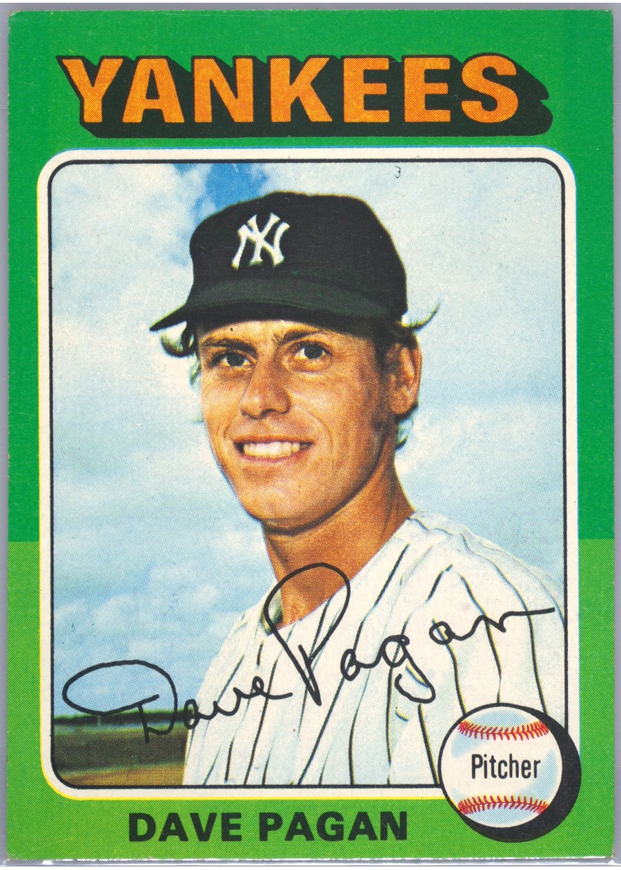 1975 Topps #648 Dave Pagan, New York Yankees