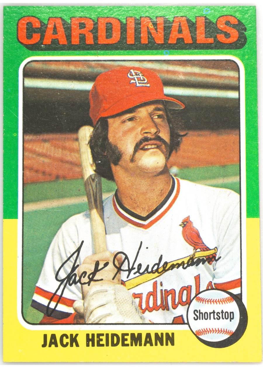 1975 Topps #649 Jack Heidemann, St. Louis Cardinals