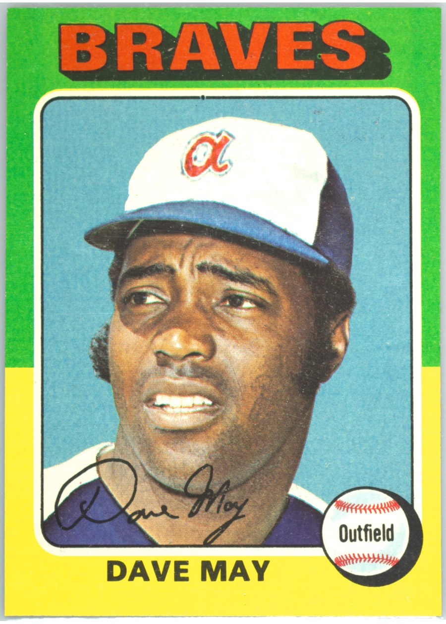 1975 Topps #650 Dave May, Atlanta Braves