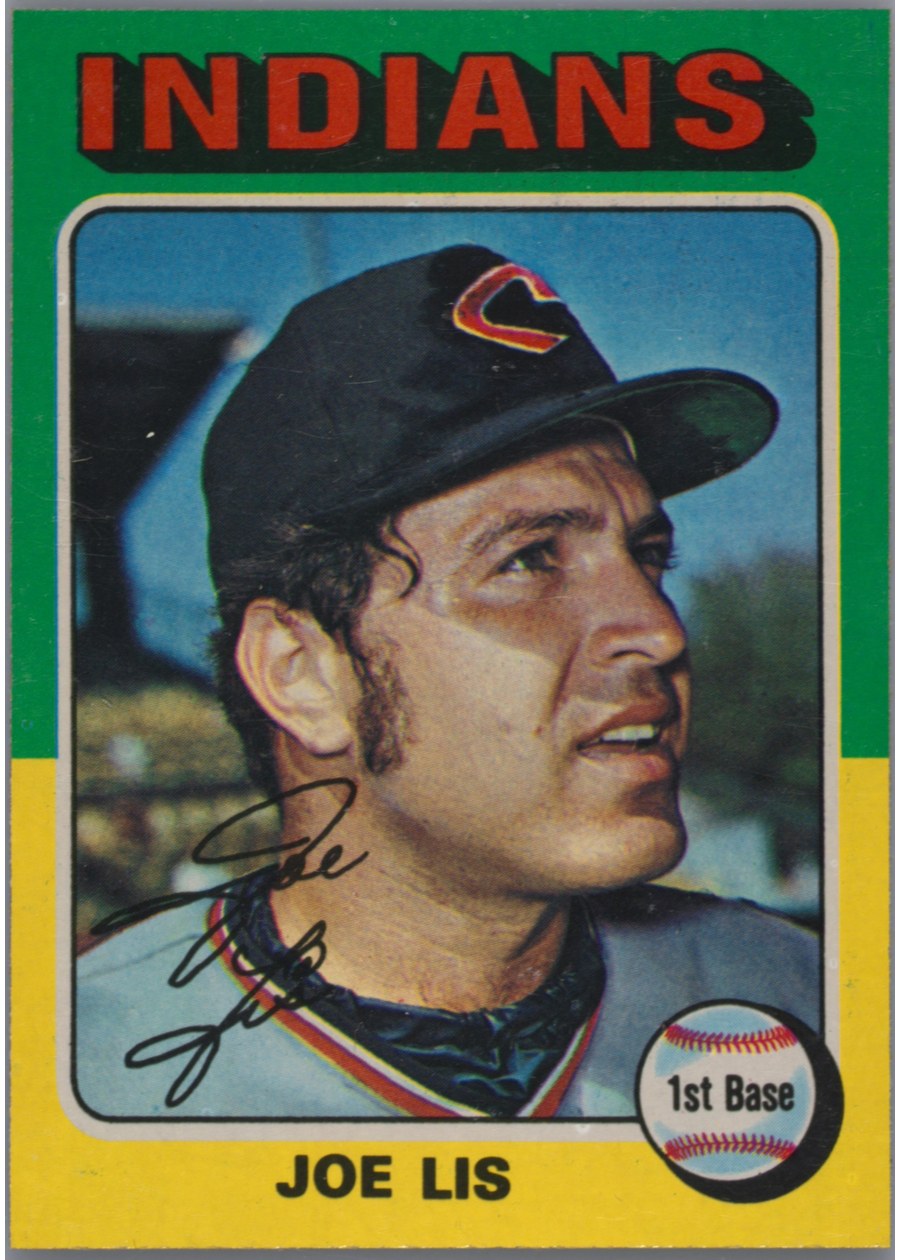 1975 Topps #86 Joe Lis, Cleveland Indians