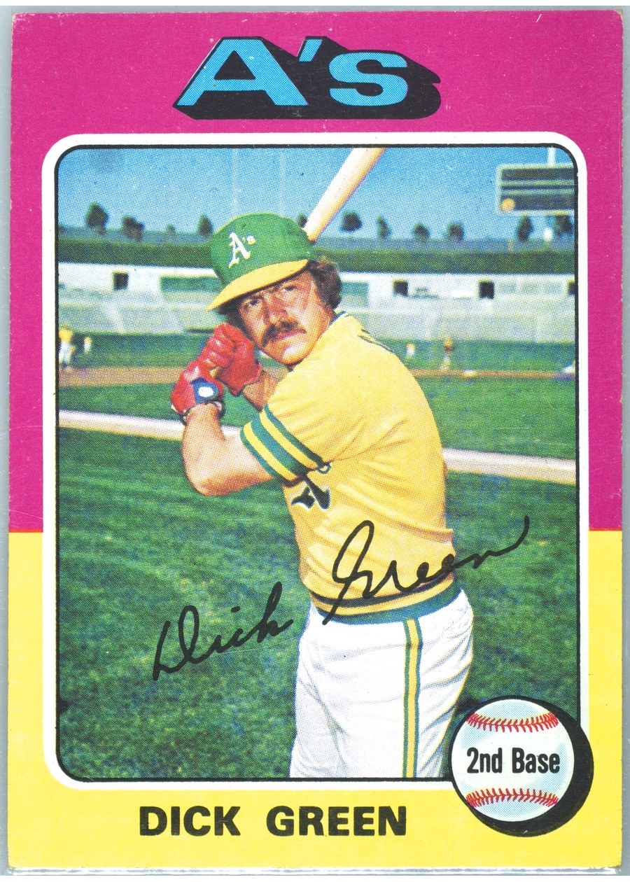 1975 Topps #91 Dick Green, Oakland Athletics