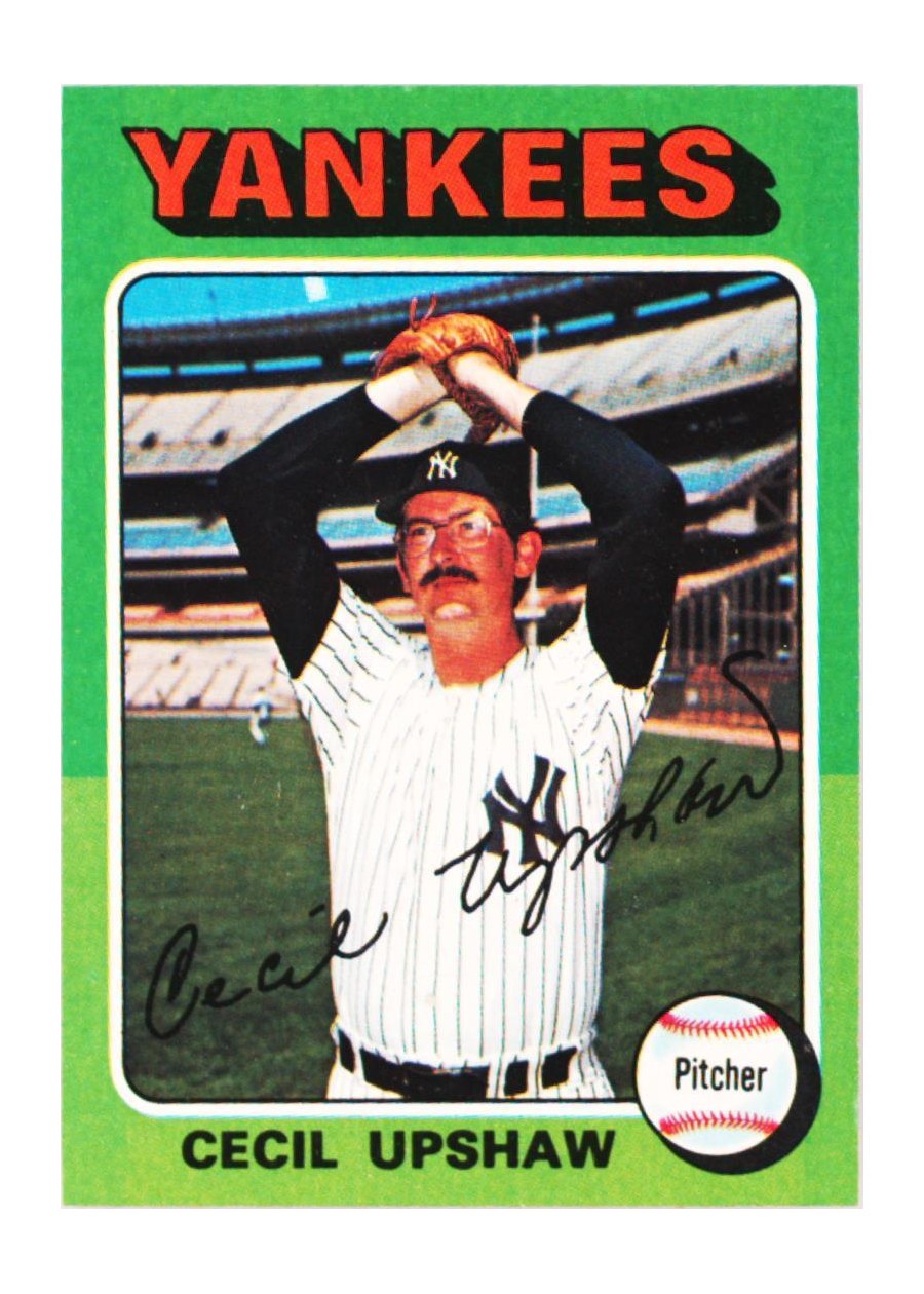 1975 Topps #92 Cecil Upshaw, New York Yankees