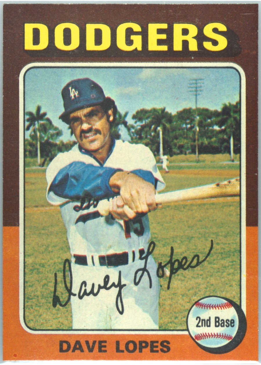 1975 Topps #93 Dave Lopes, Los Angeles Dodgers