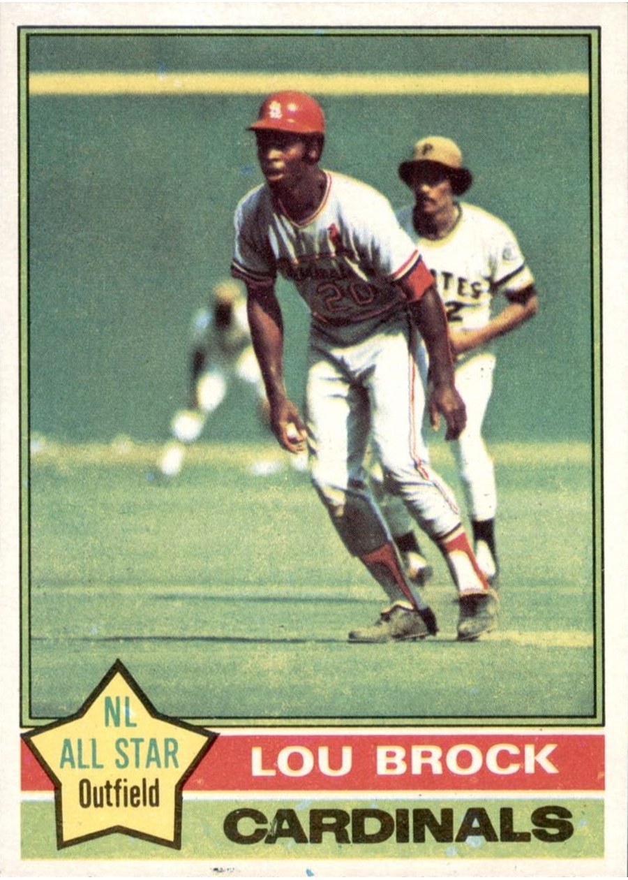 1976 Topps #10 Lou Brock, St. Louis Cardinals