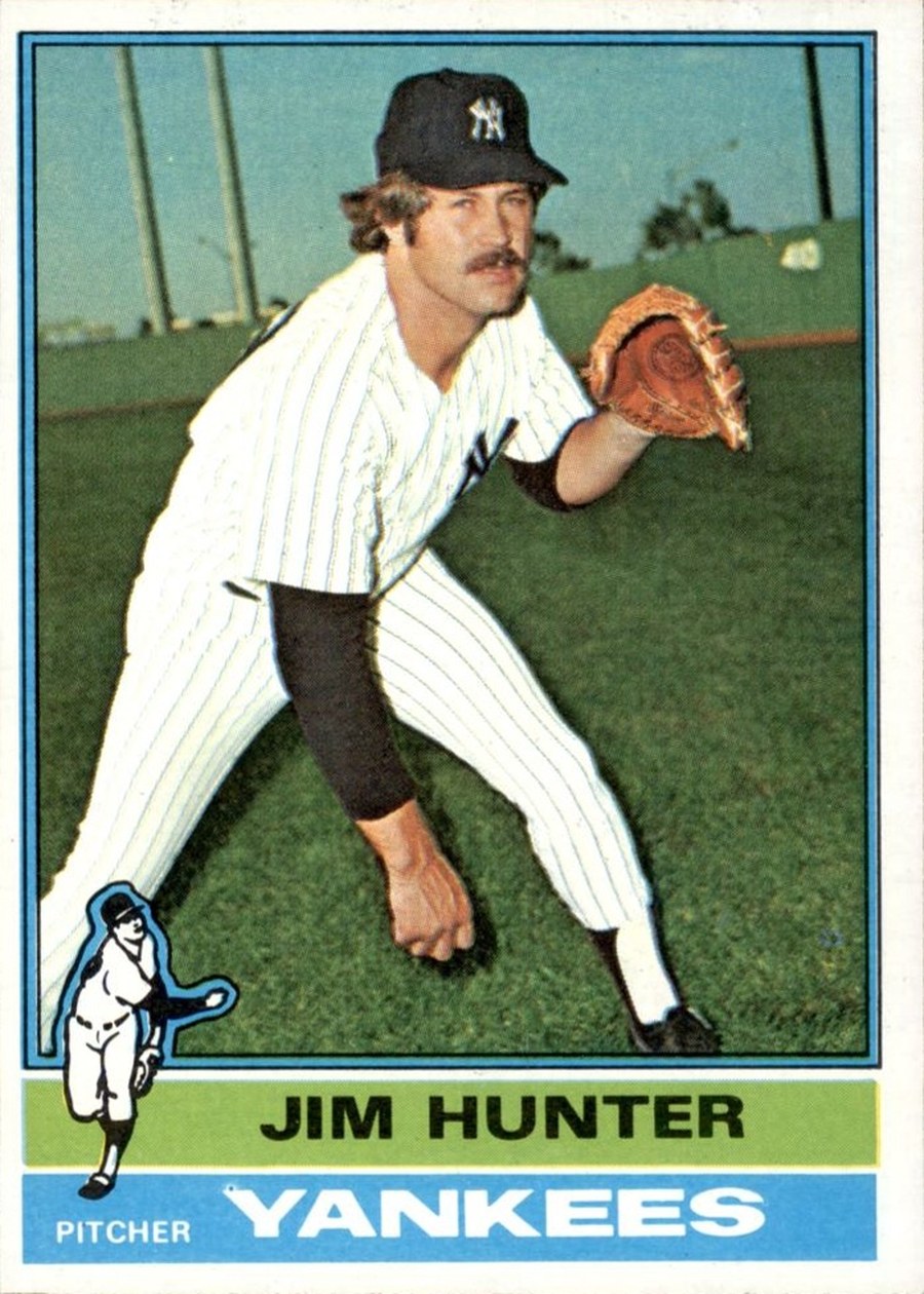 1976 Topps #100 Jim Hunter, New York Yankees