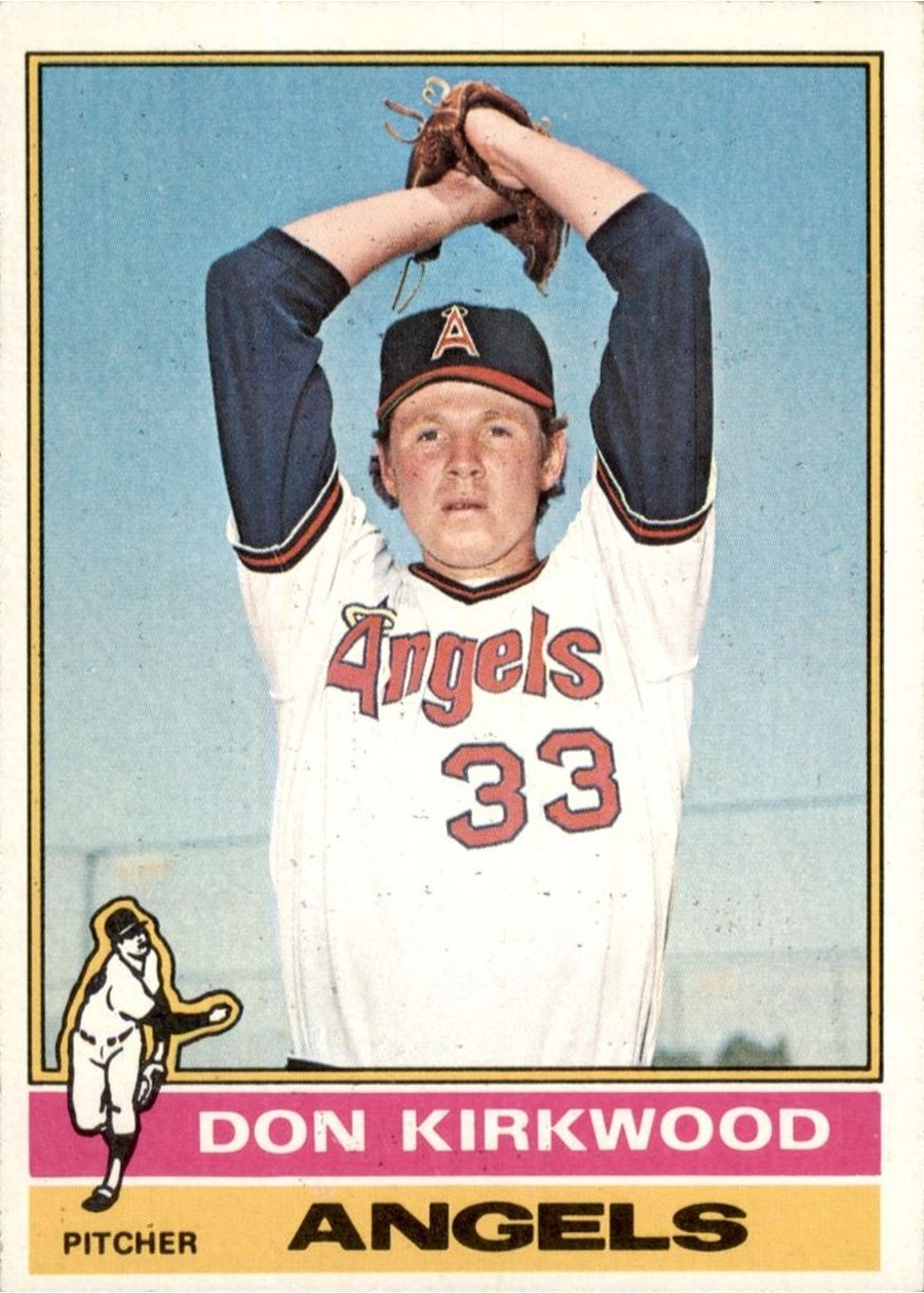 1976 Topps #108 Don Kirkwood, California Angels