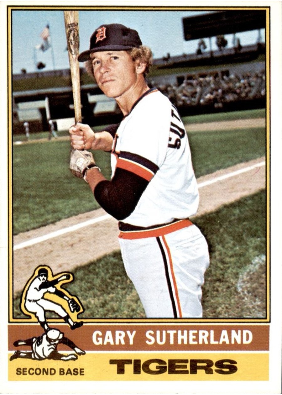 1976 Topps #113 Gary Sutherland, Detroit Tigers