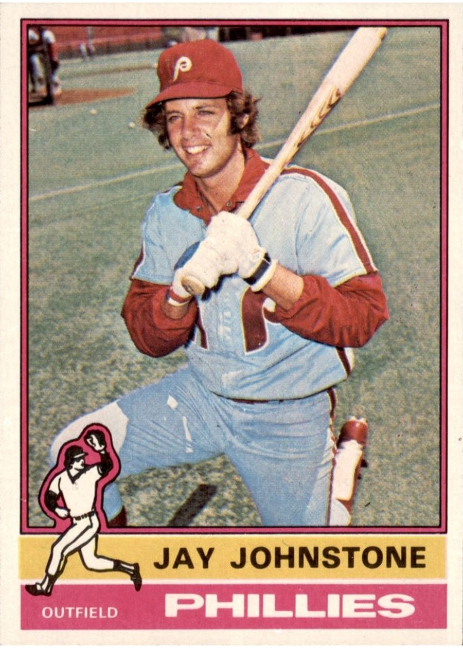 1976 Topps #114 Jay Johnstone, Philadelphia Phillies