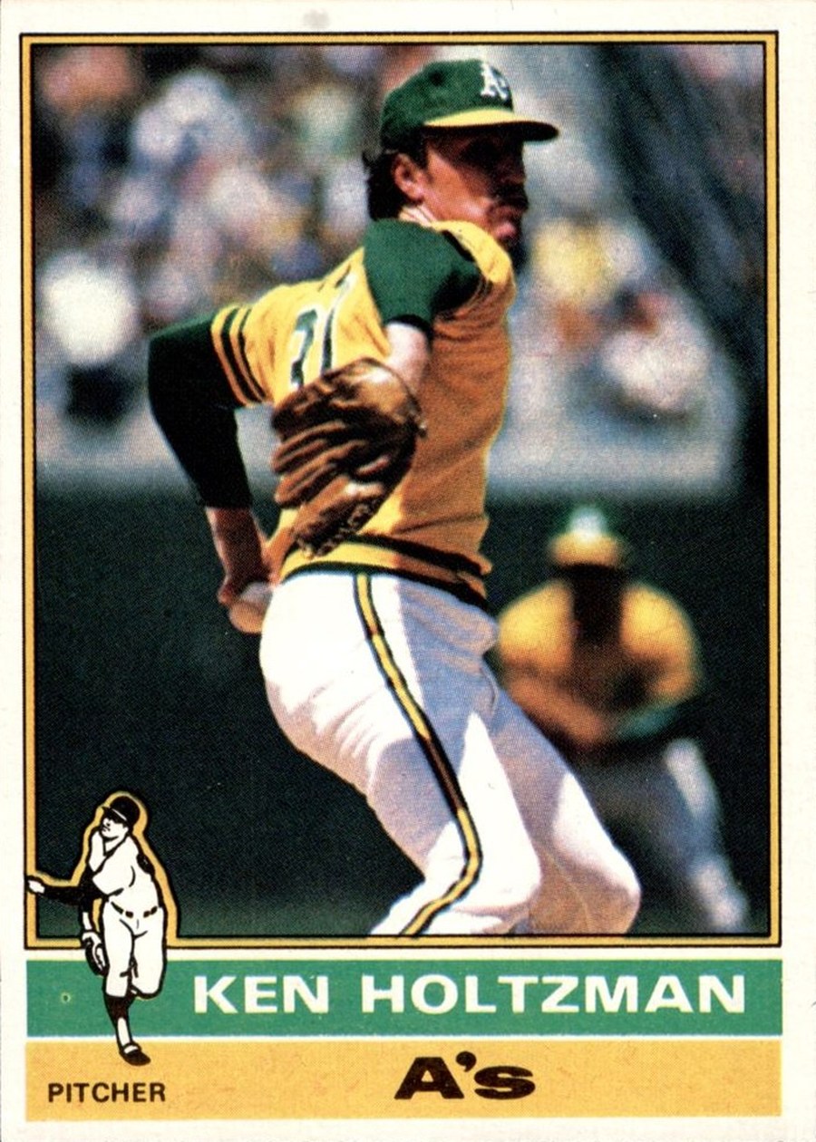 1976 Topps #115 Ken Holtzman, Oakland Athletics