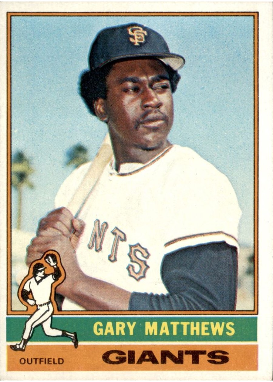 1976 Topps #133 Gary Matthews, San Francisco Giants