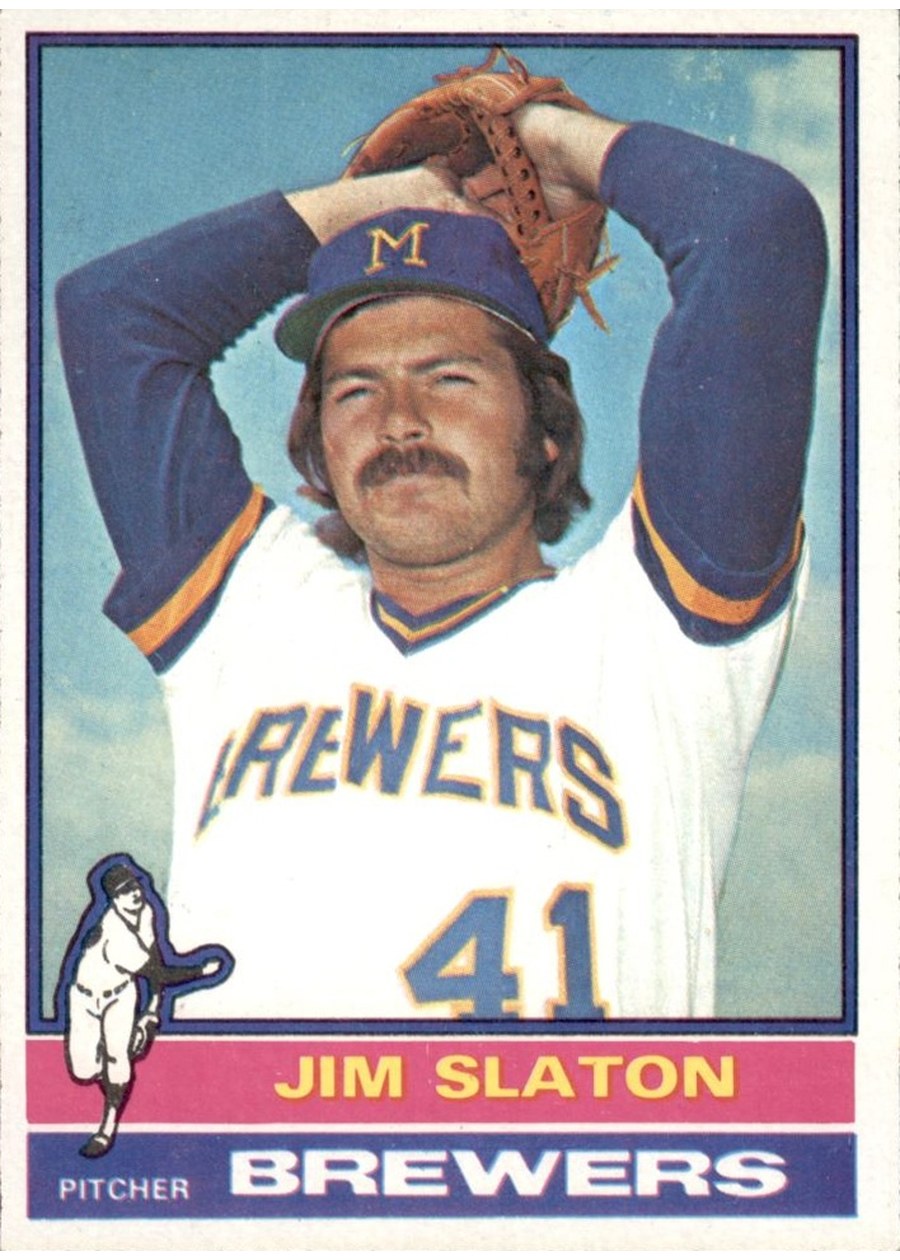 1976 Topps #163 Jim Slaton, Milwaukee Brewers