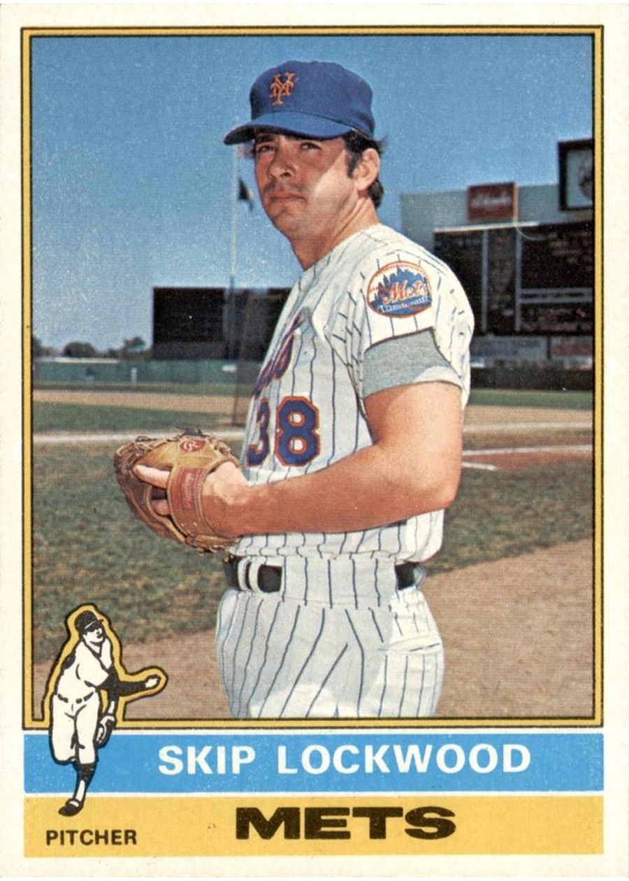 1976 Topps #166 Skip Lockwood, New York Mets