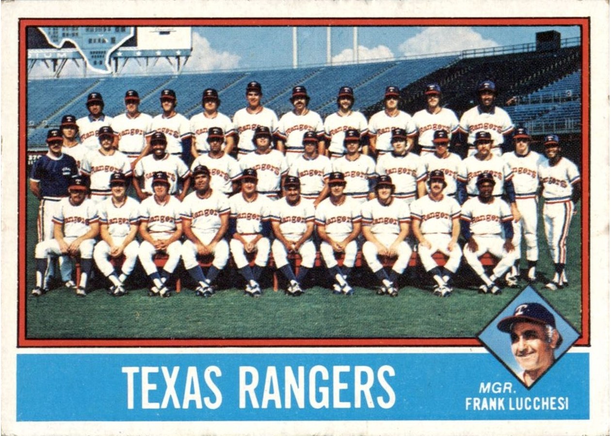 1976 Topps #172 Texas Rangers Team