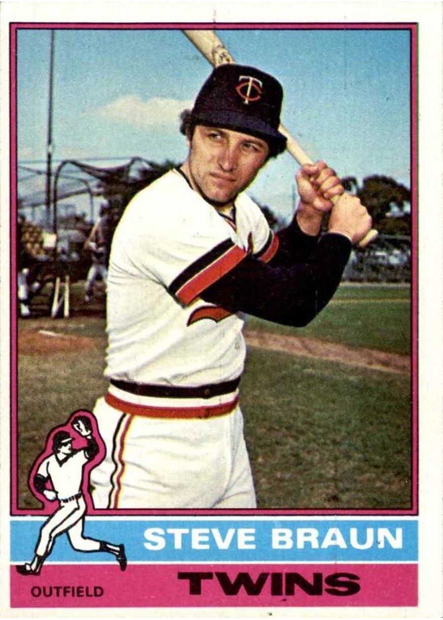 1976 Topps #183 Steve Braun, Minnesota Twins