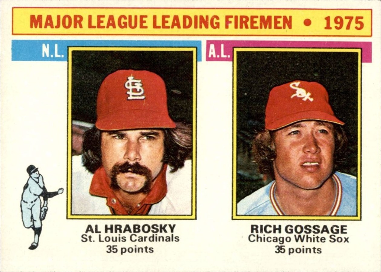 1976 Topps #205 1975 Major League Leading Fireman, St. Louis Cardinals / Chicago White Sox