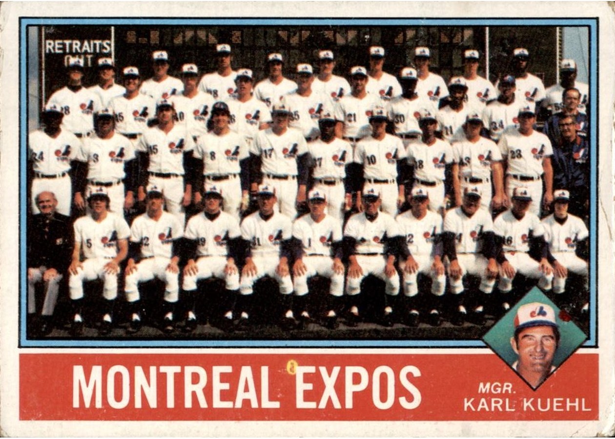 1976 Topps #216 Montreal Expos Team
