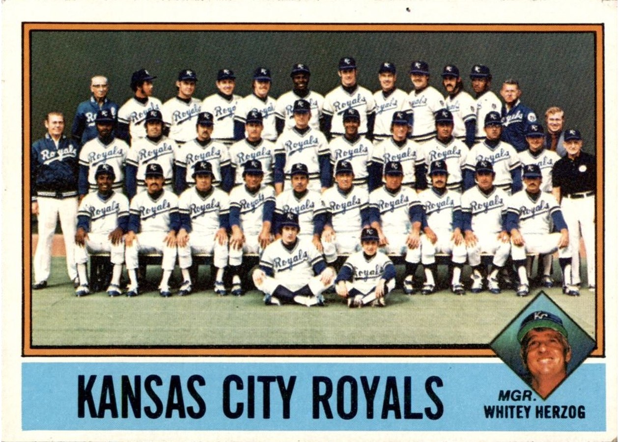 1976 Topps #236 Kansas City Royals Team