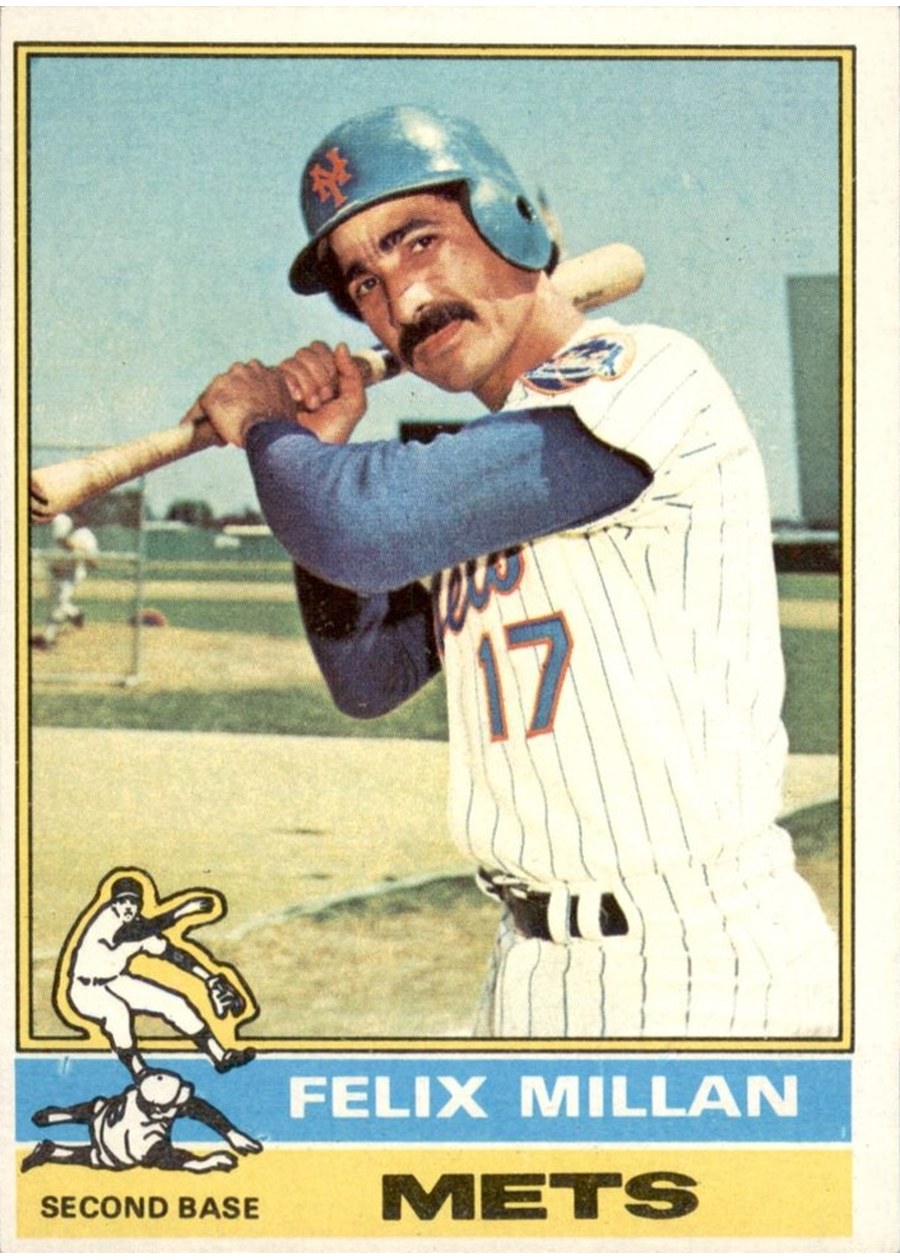 1976 Topps #245 Felix Millan, New York Mets