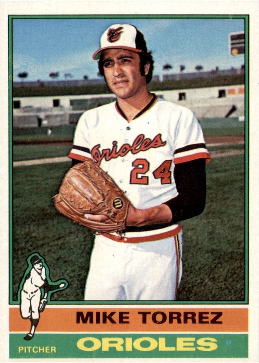 1976 Topps #25 Mike Torrez, Baltimore Orioles