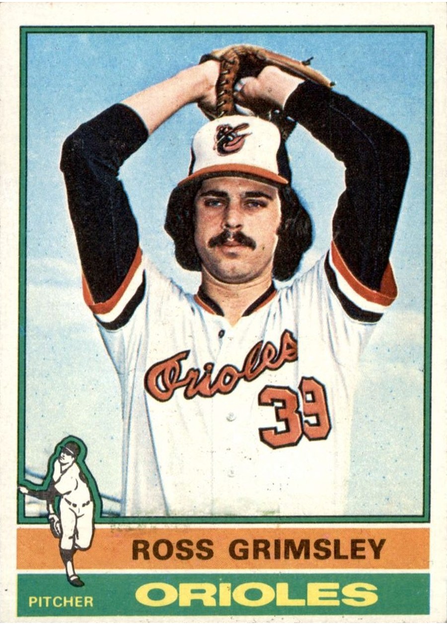 1976 Topps #257 Ross Grimsley, Baltimore Orioles