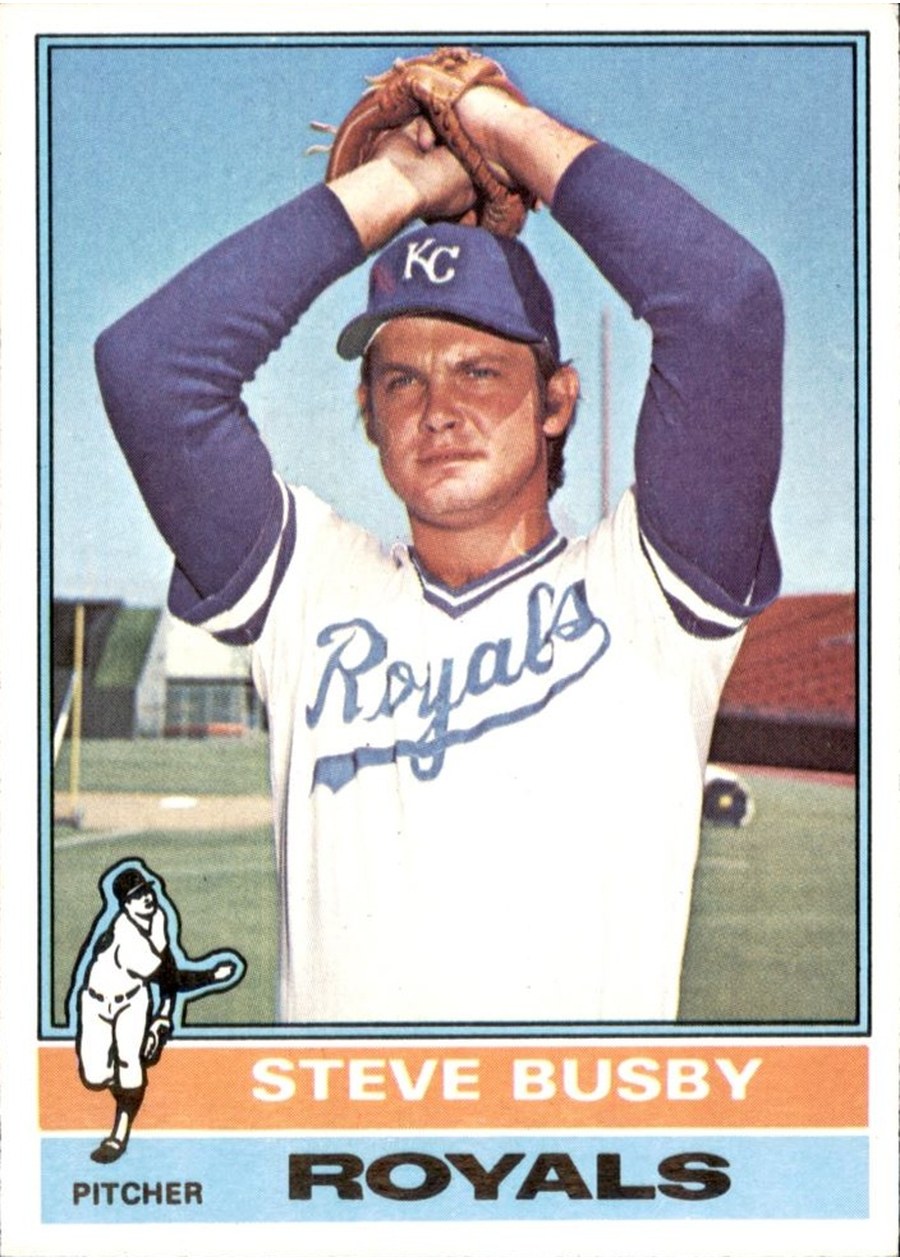 1976 Topps #260 Steve Busby, Kansas City Royals