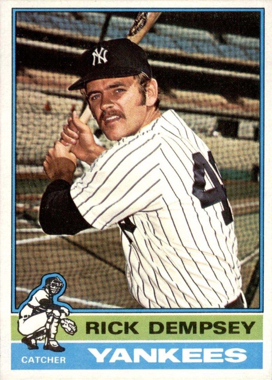 1976 Topps #272 Rick Dempsey, New York Yankees