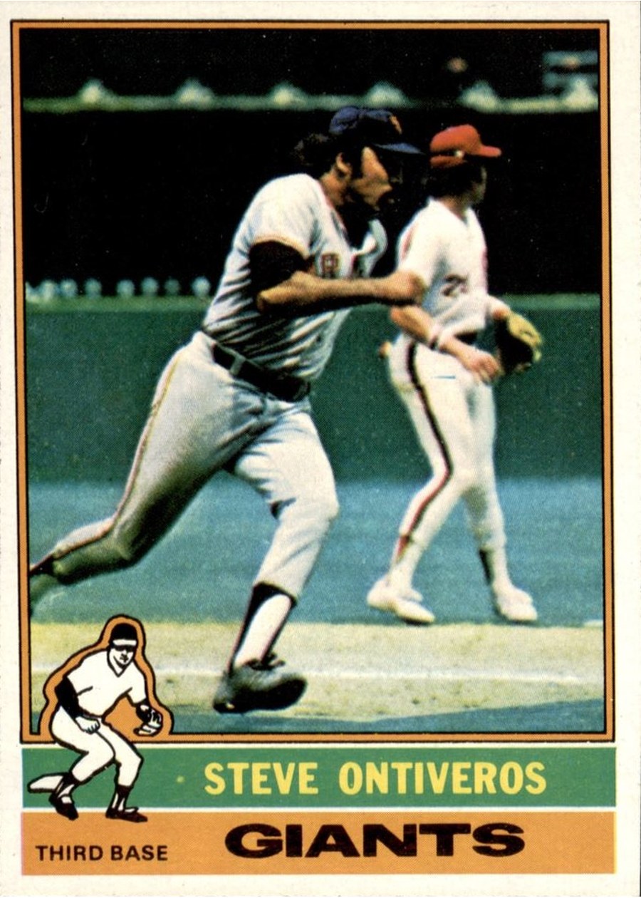 1976 Topps #284 Steve Ontiveros, San Francisco Giants