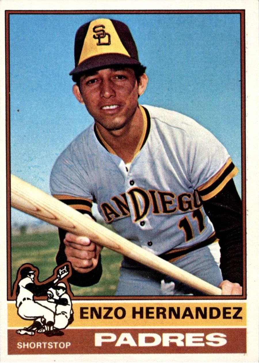 1976 Topps #289 Enzo Hernandez, San Diego Padres