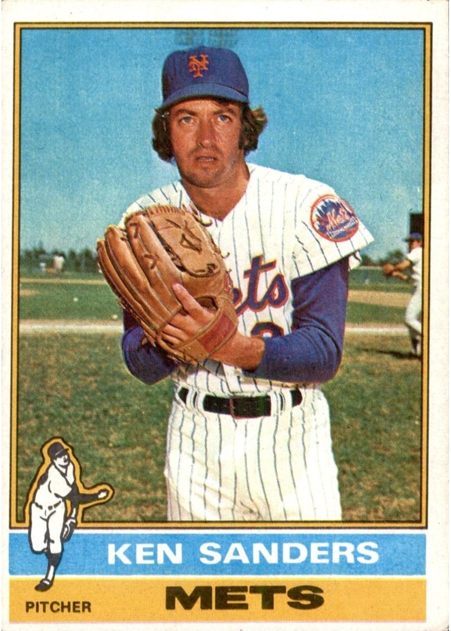 1976 Topps #291 Ken Sanders, New York Mets