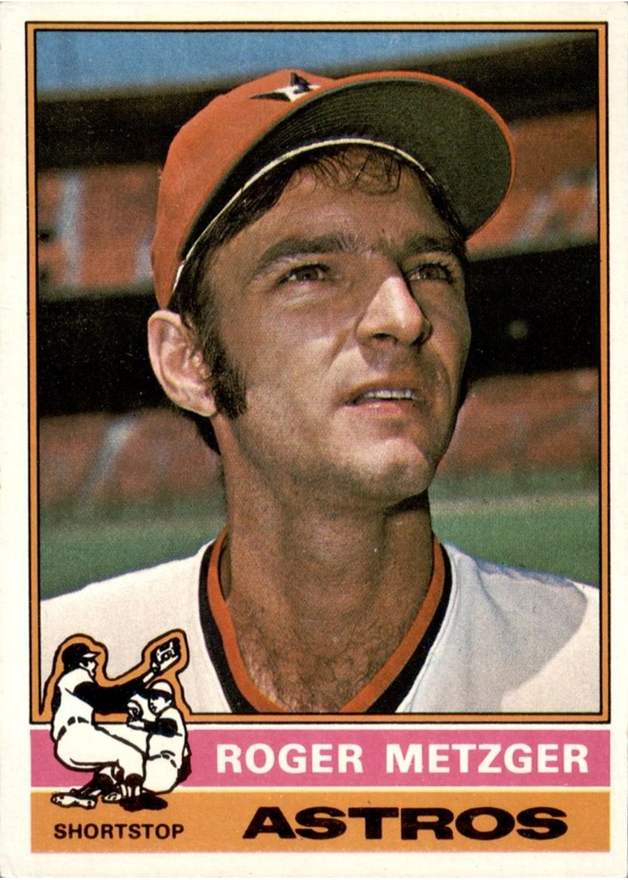1976 Topps #297 Roger Metzger, Houston Astros