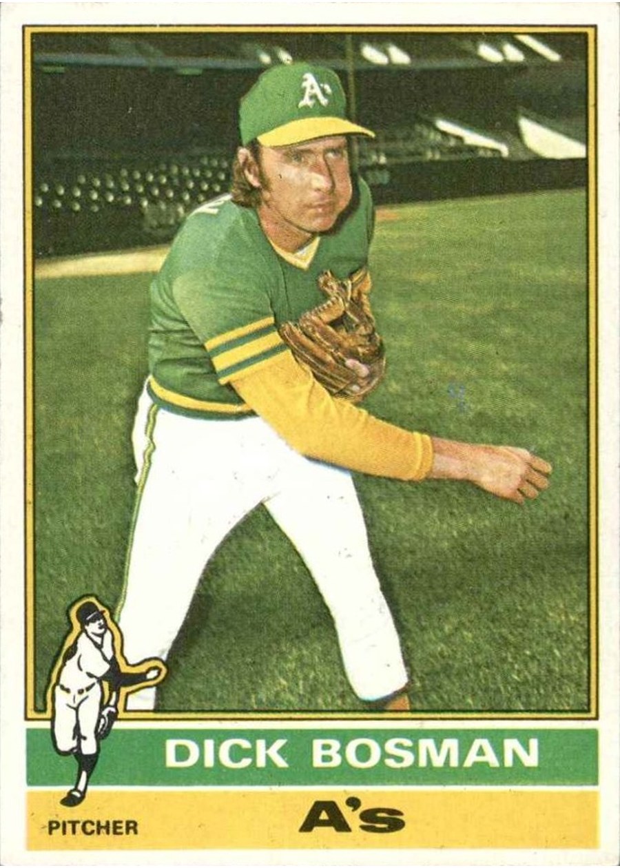 1976 Topps #298 Dick Bosman, Oakland Athletics