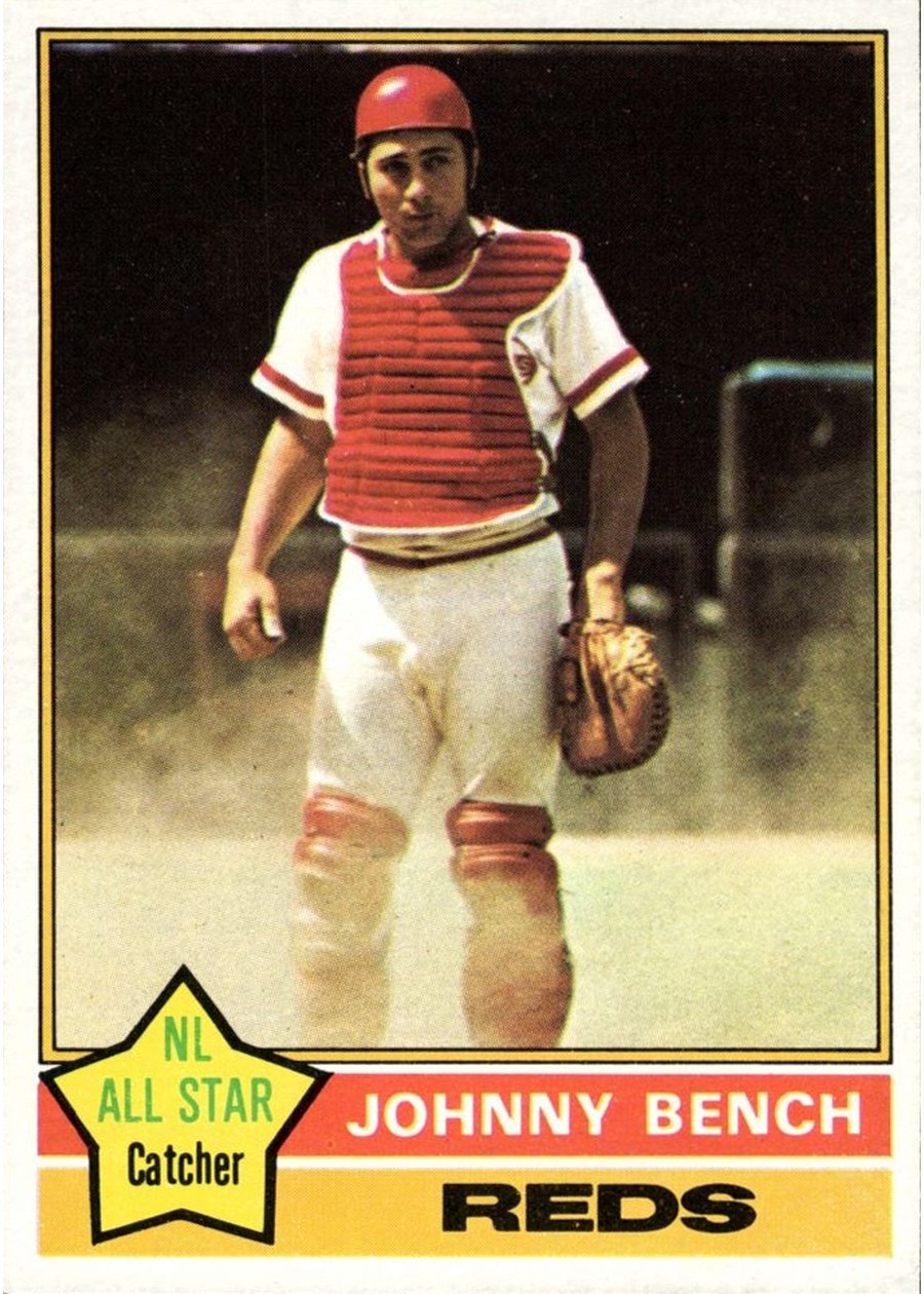 1976 Topps #300 Johnny Bench, Cincinnati Reds