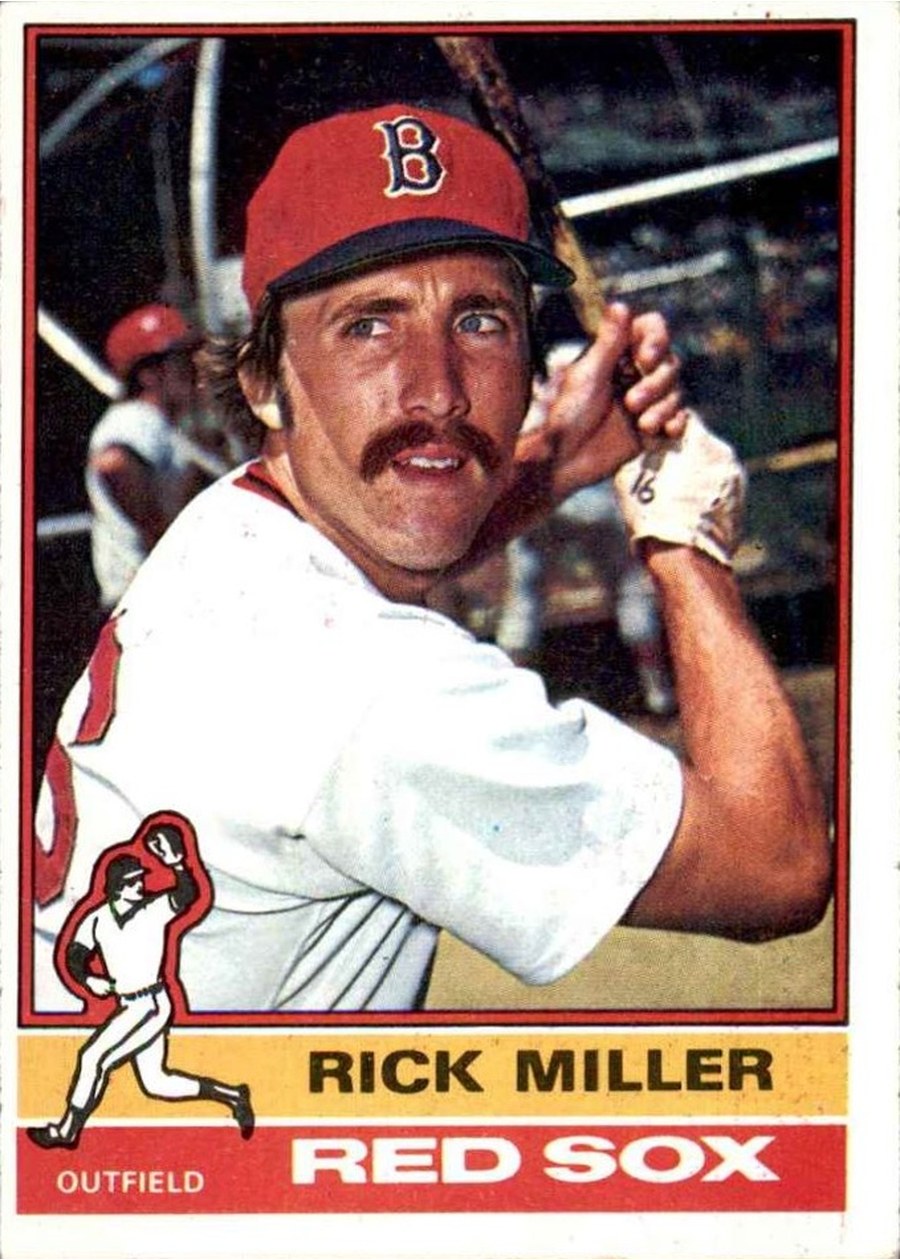 1976 Topps #302 Rick Miller, Boston Red Sox
