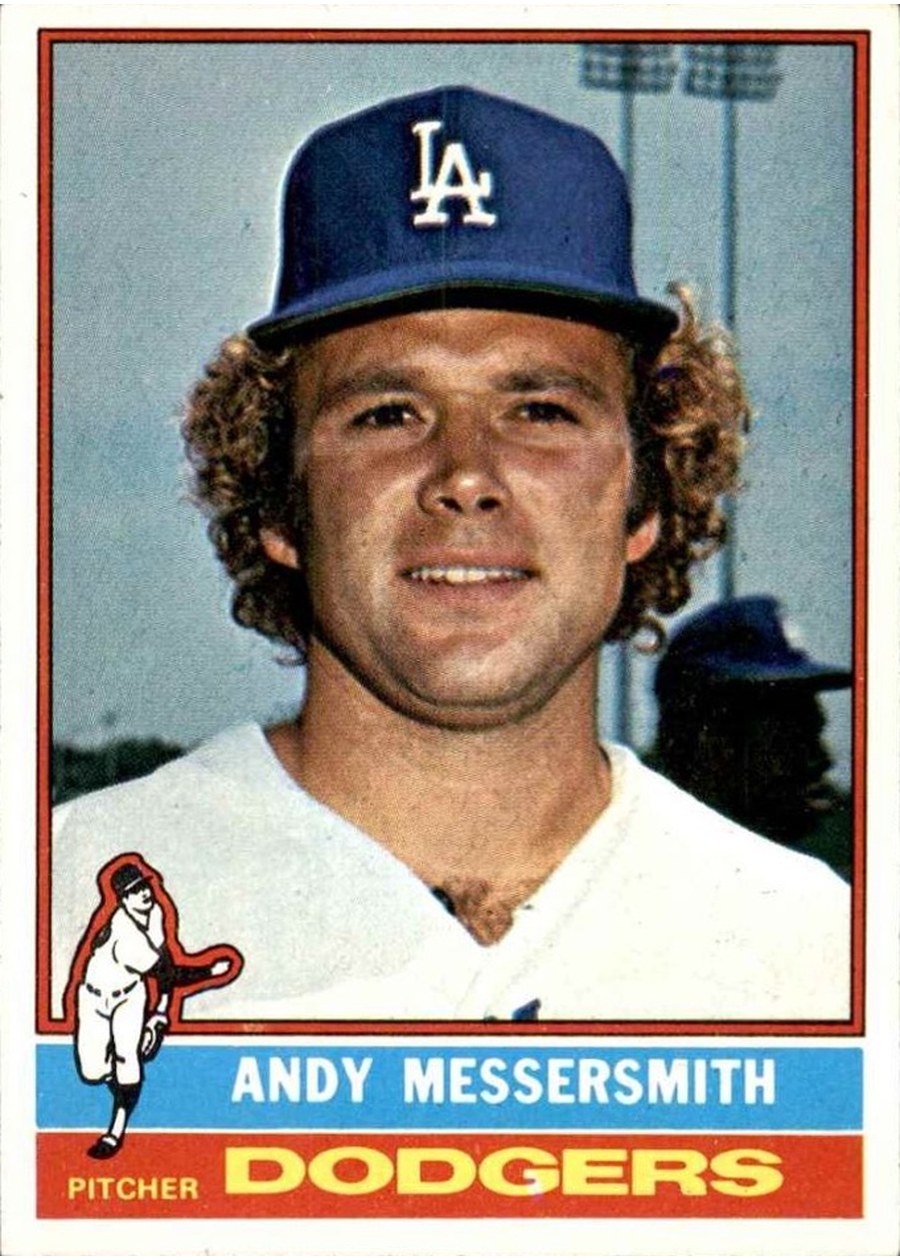 1976 Topps #305 Andy Messersmith, Los Angeles Dodgers