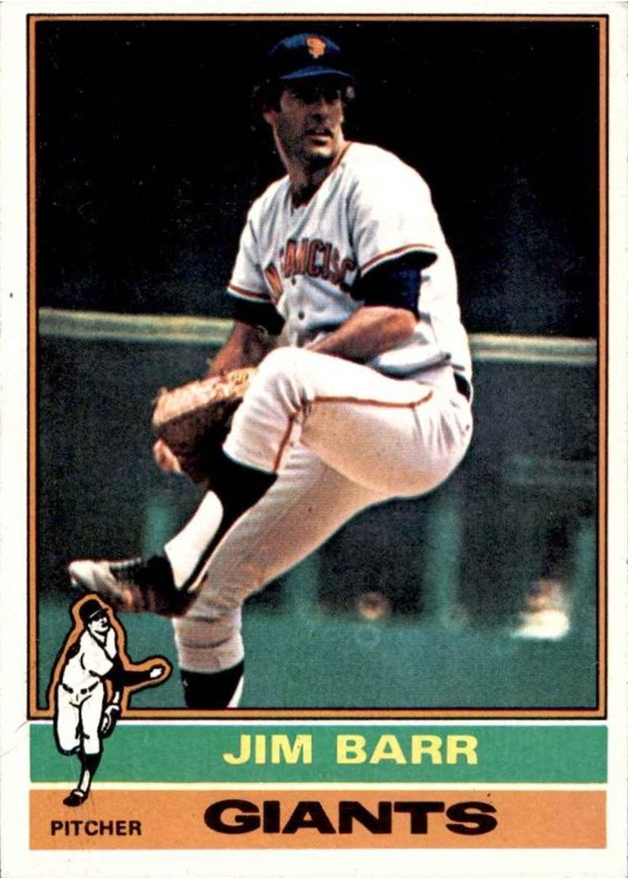 1976 Topps #308 Jim Barr, San Francisco Giants