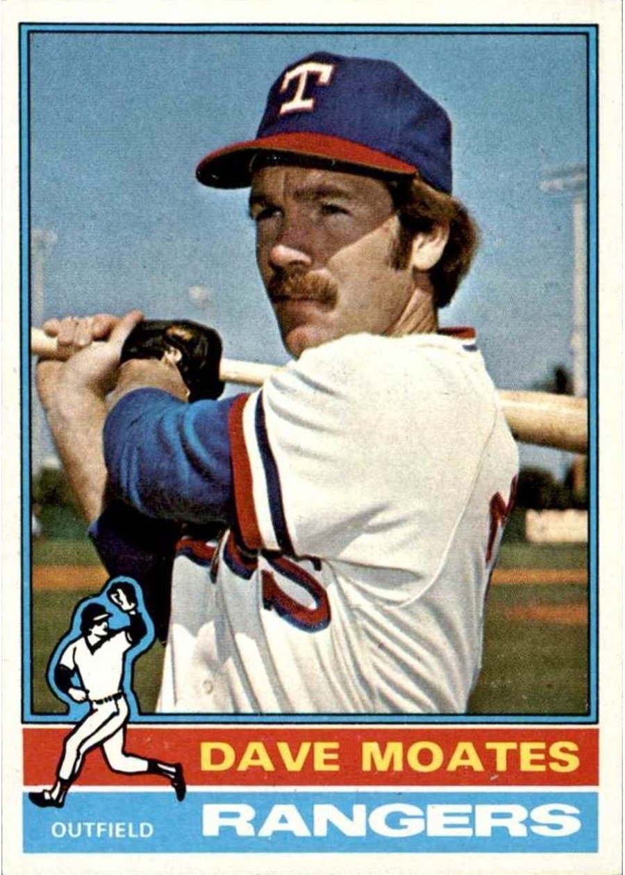 1976 Topps #327 Dave Moates, Texas Rangers