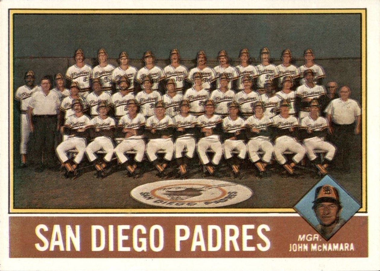 1976 Topps #331 San Diego Padres Team