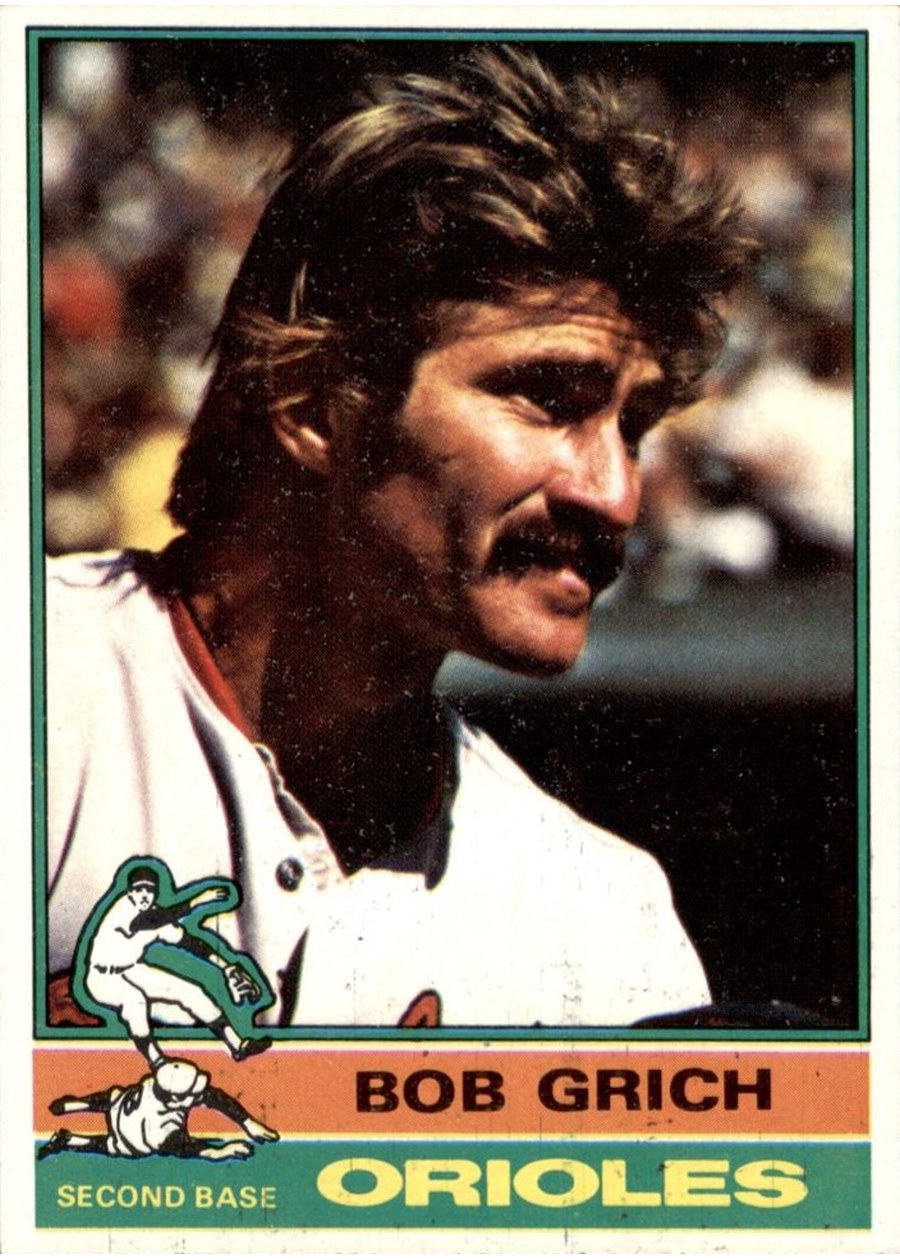 1976 Topps #335 Bob Grich, Baltimore Orioles